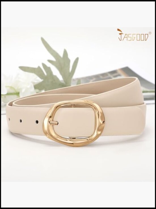 3 Pack Women\'s Faux Leather Belts with Gold Buckle for Jeans main image 6